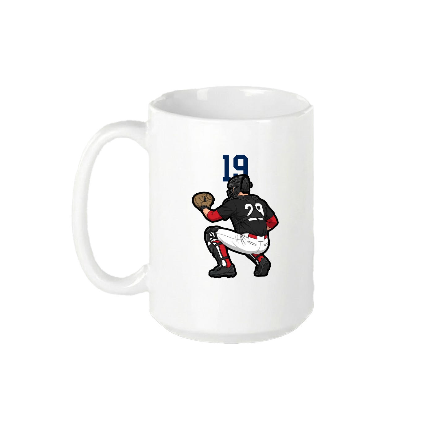 15oz Coffee Mug — Number Top in White