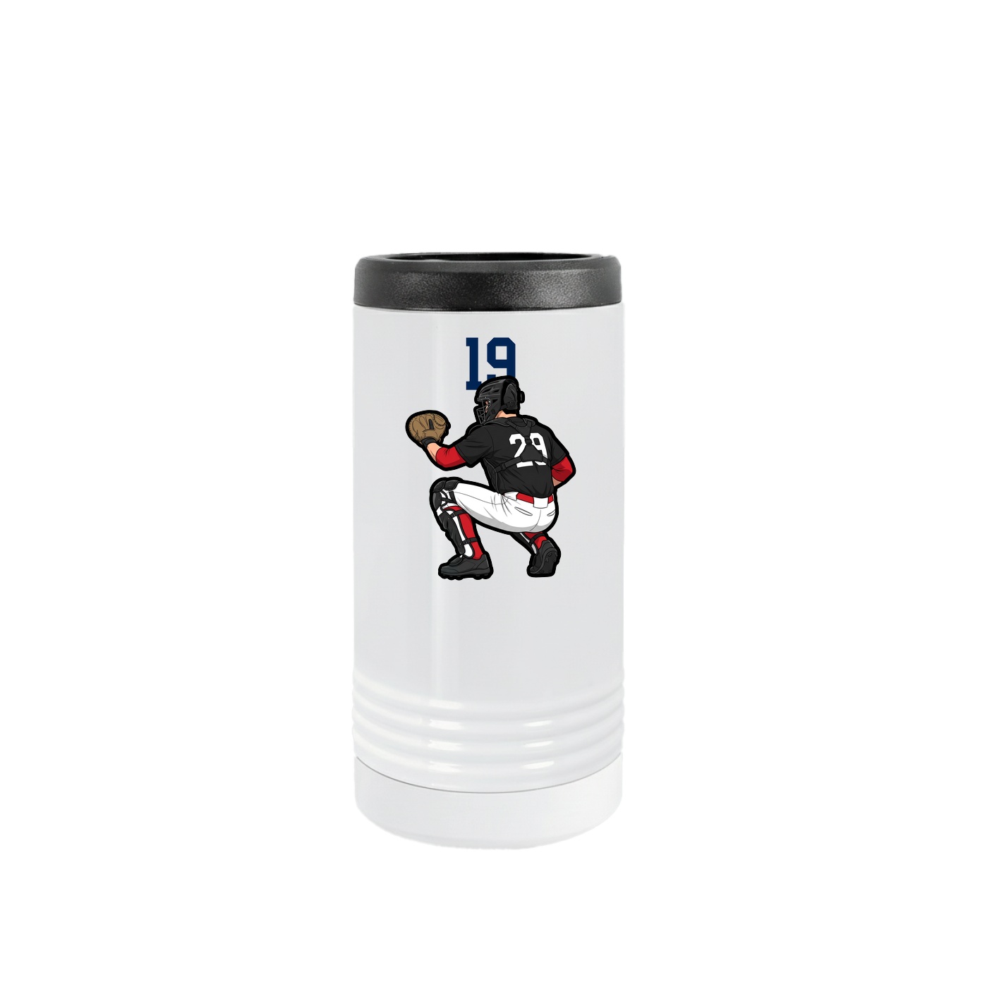 Slim Beverage Holder — Number Top in White