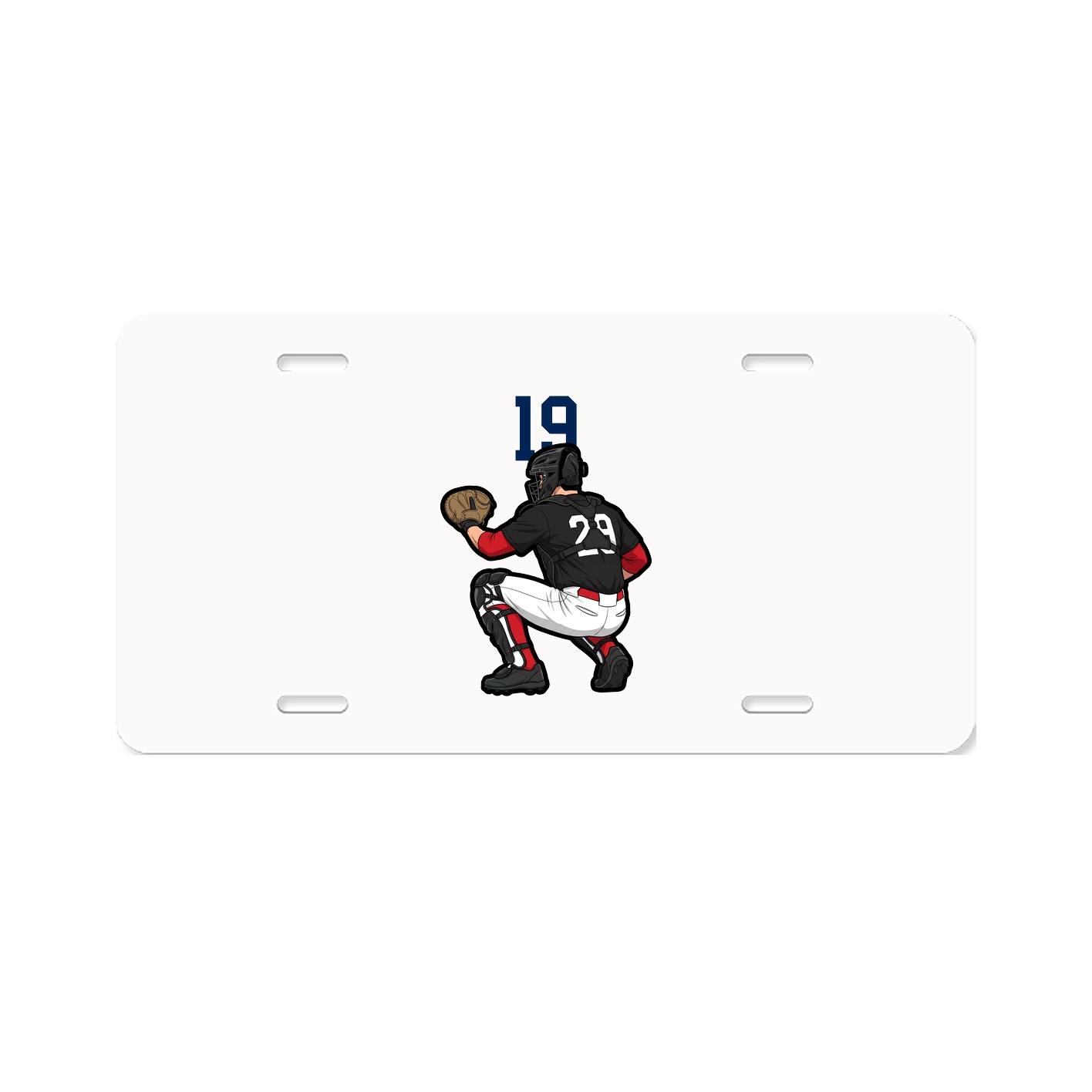 License Plate — Number Top in Classic