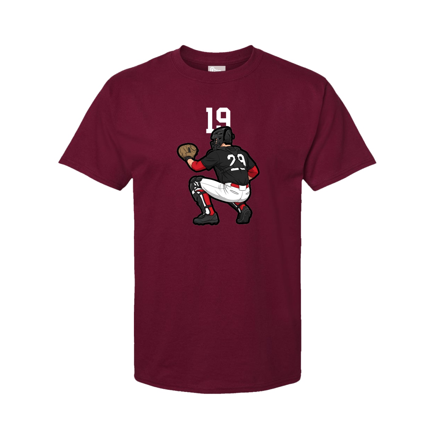 Tee — Number Top in Cardinal