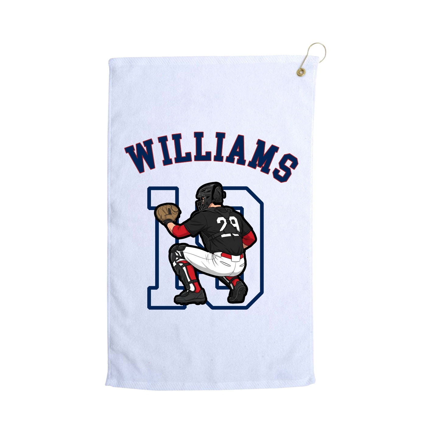 Golf Towel — Shirsey Arch in White