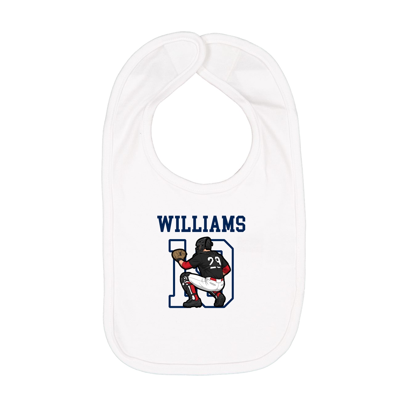 Infant Bib — Shirsey in White