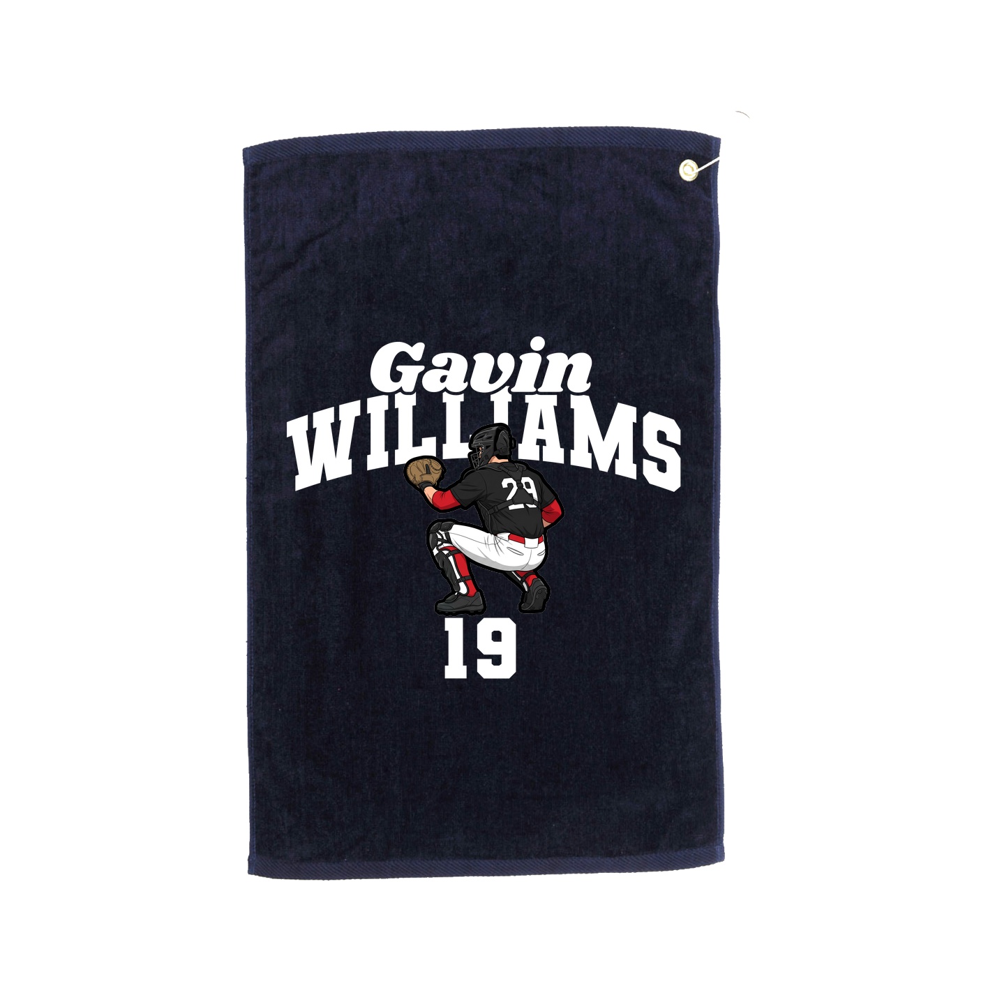 Golf Towel — Signature Arch in Navy