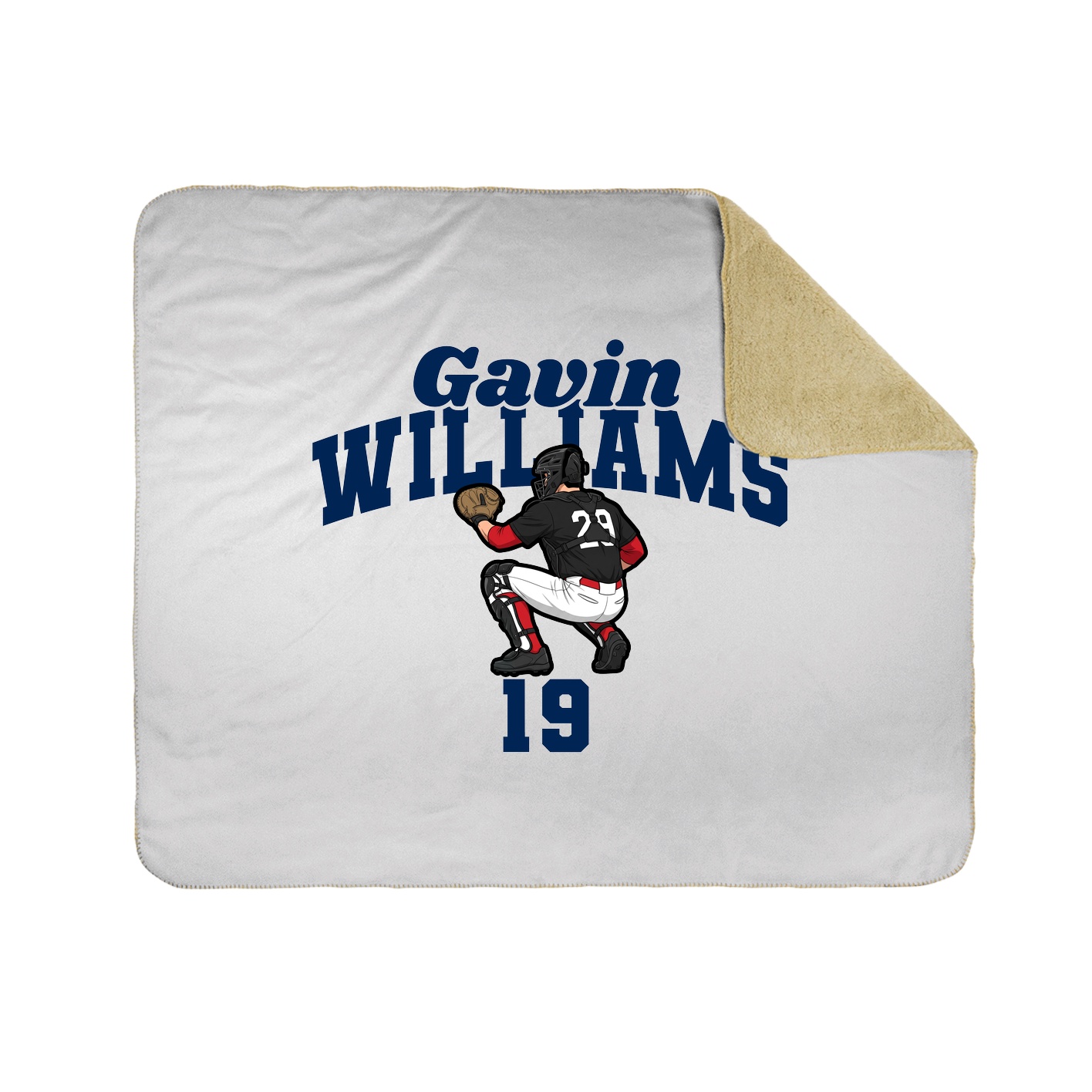 Throw Blanket — Signature Arch in White