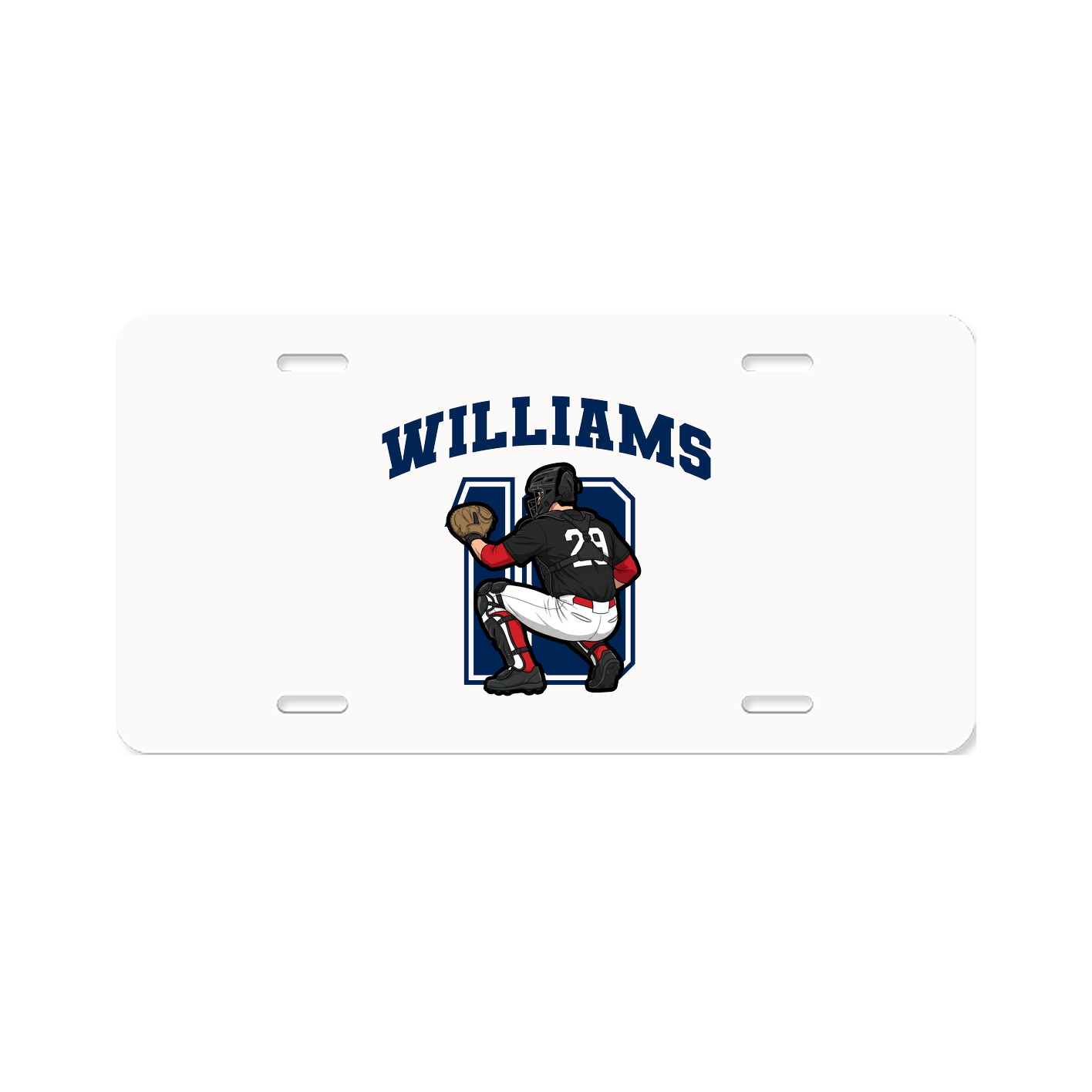 License Plate — Number in Classic