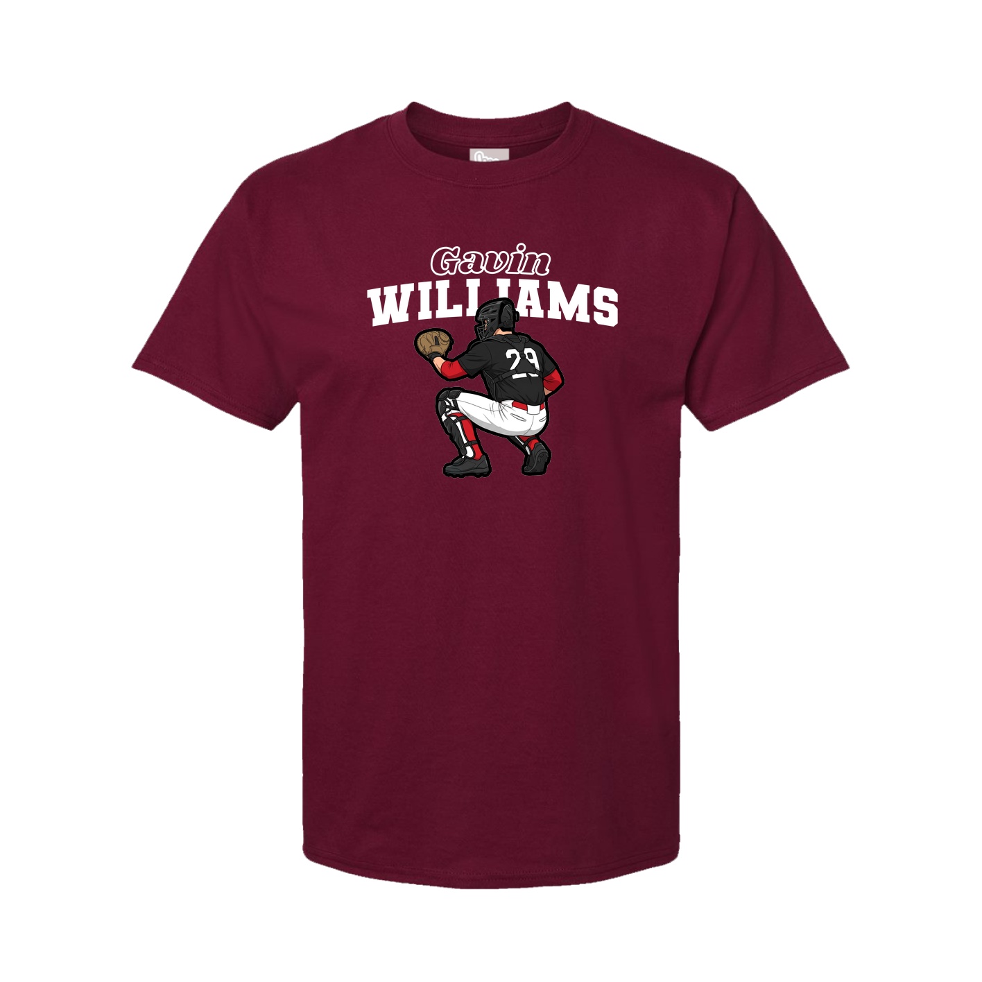 Youth Tee — Name Arch in Cardinal