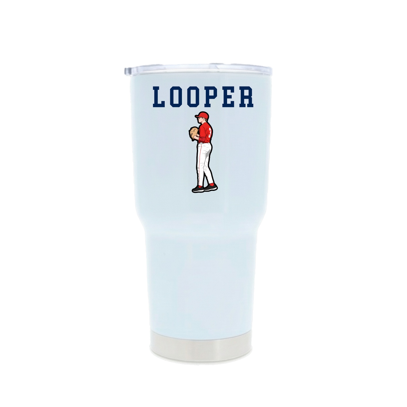 30oz Stainless Steel Tumbler — Shirsey in White