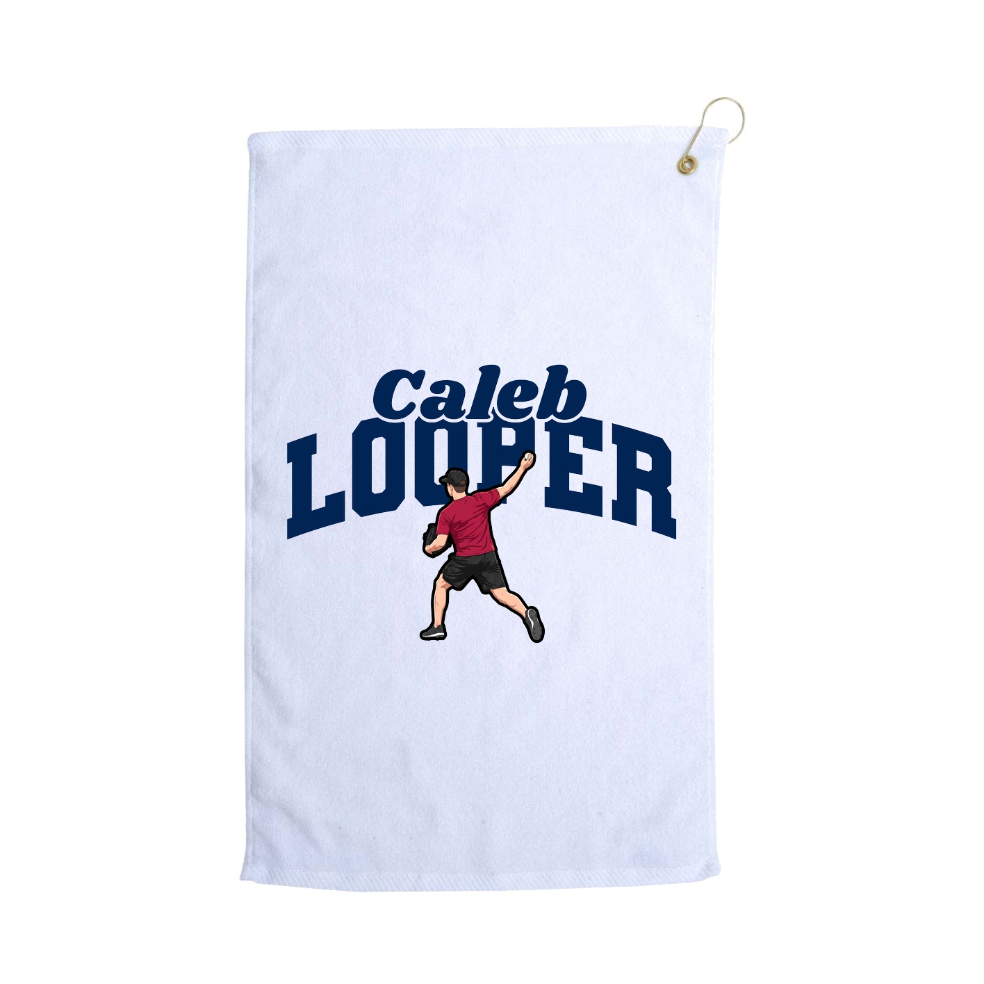 Golf Towel — Signature Arch in White