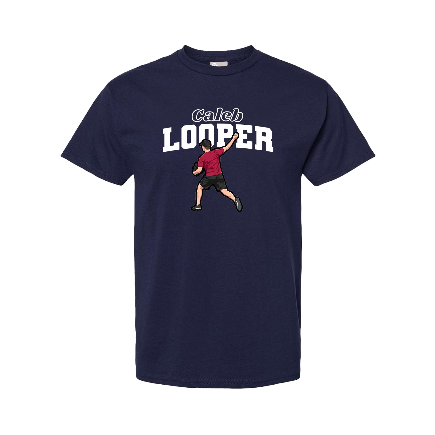 Youth Tee — Name Arch in Navy