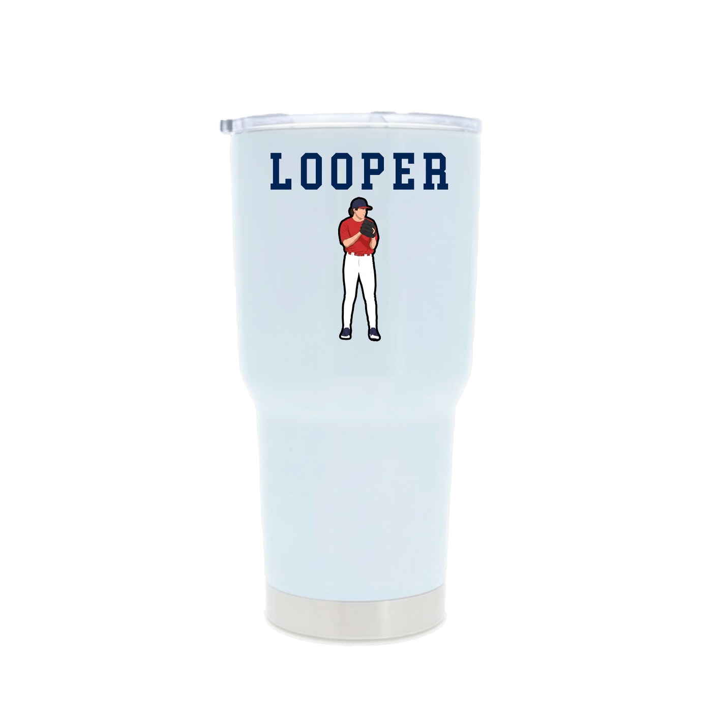 30oz Stainless Steel Tumbler — Shirsey in White