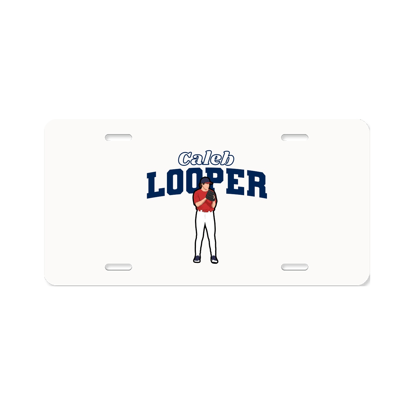 License Plate — Name Arch in Classic
