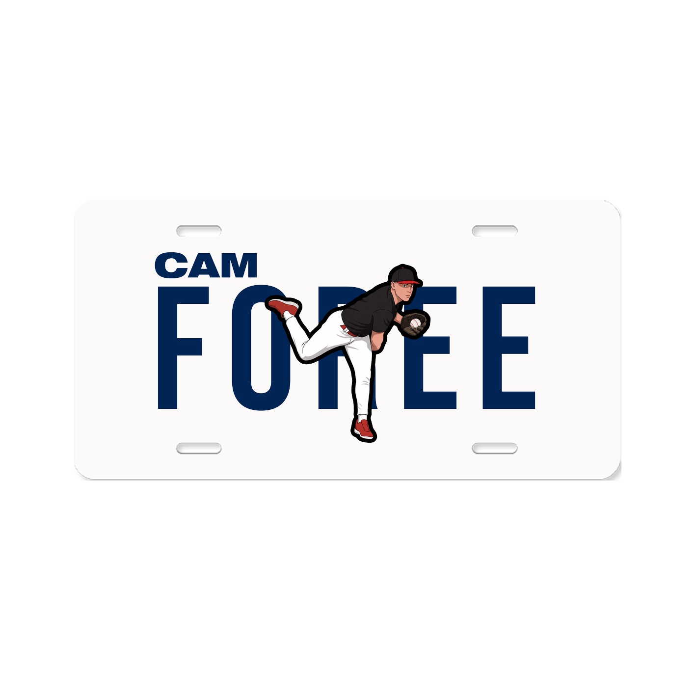 License Plate — Player Name in Classic