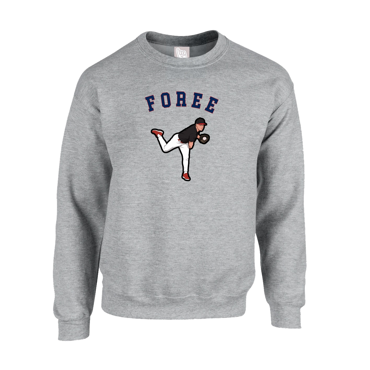 Fleece Crew — Shirsey Arch in Grey