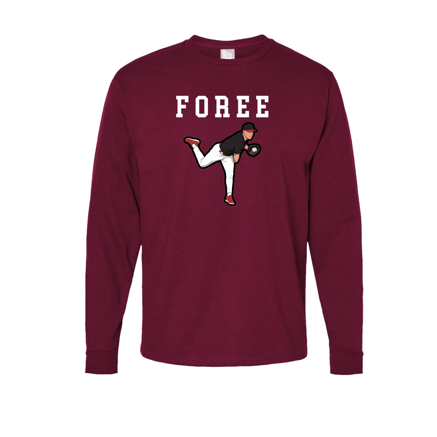 Long Sleeve Tee — Shirsey in Cardinal