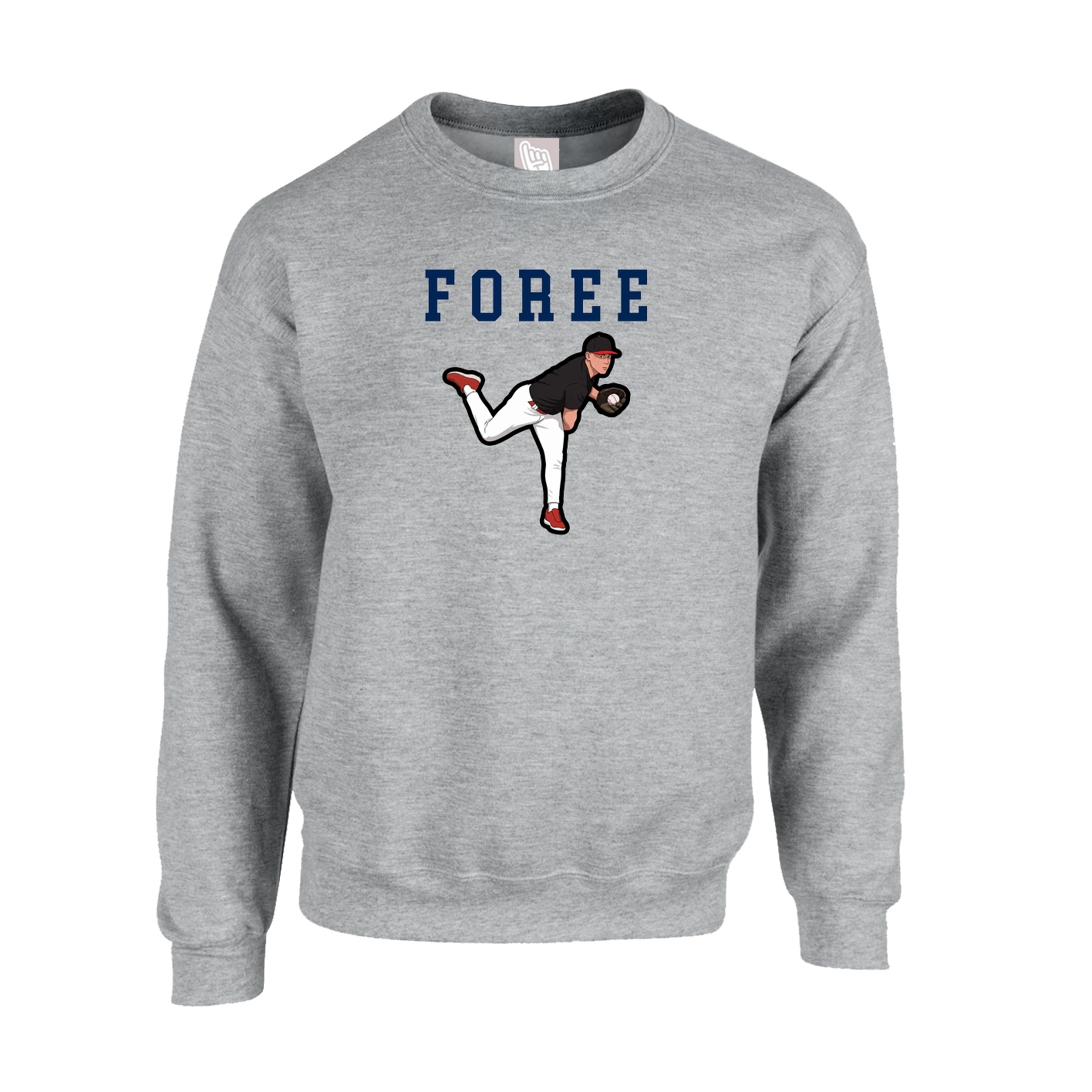 Fleece Crew — Shirsey in Grey