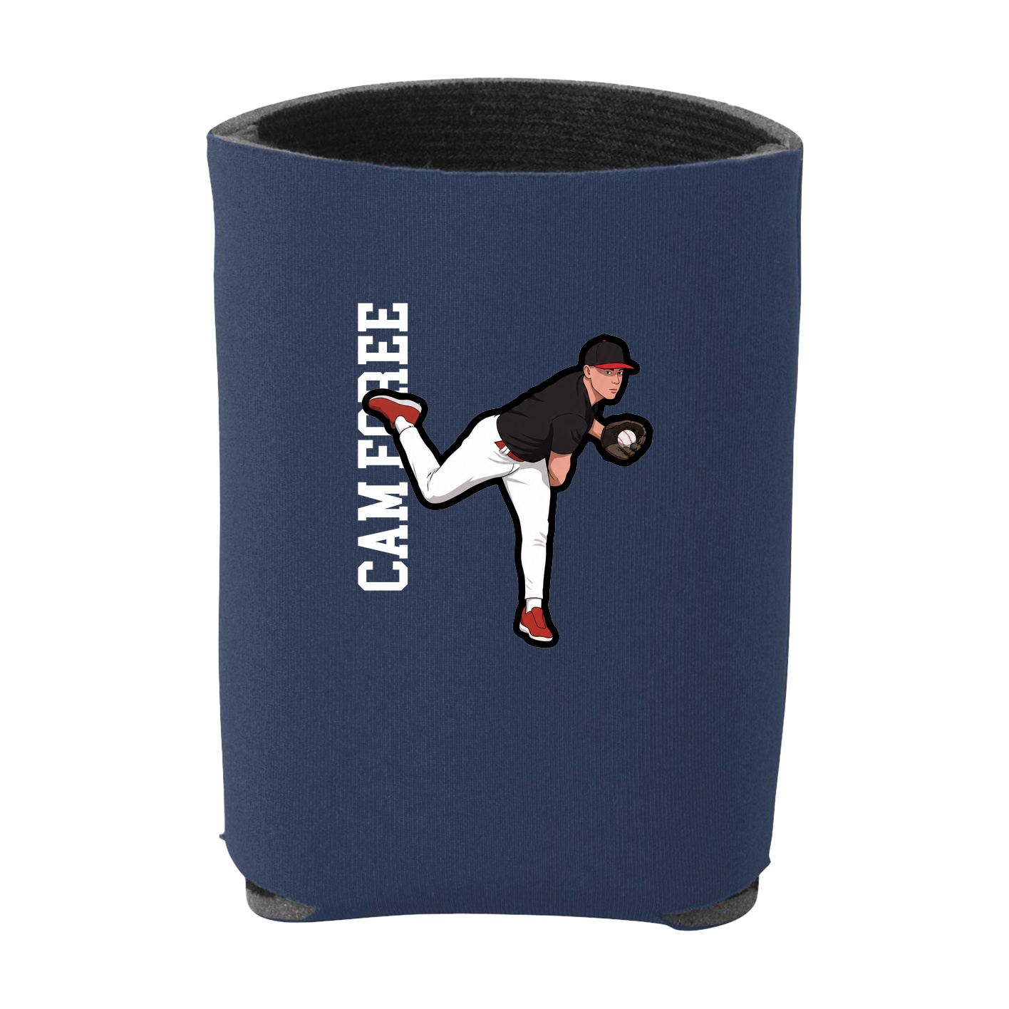Can Holder — Name Vertical in Navy