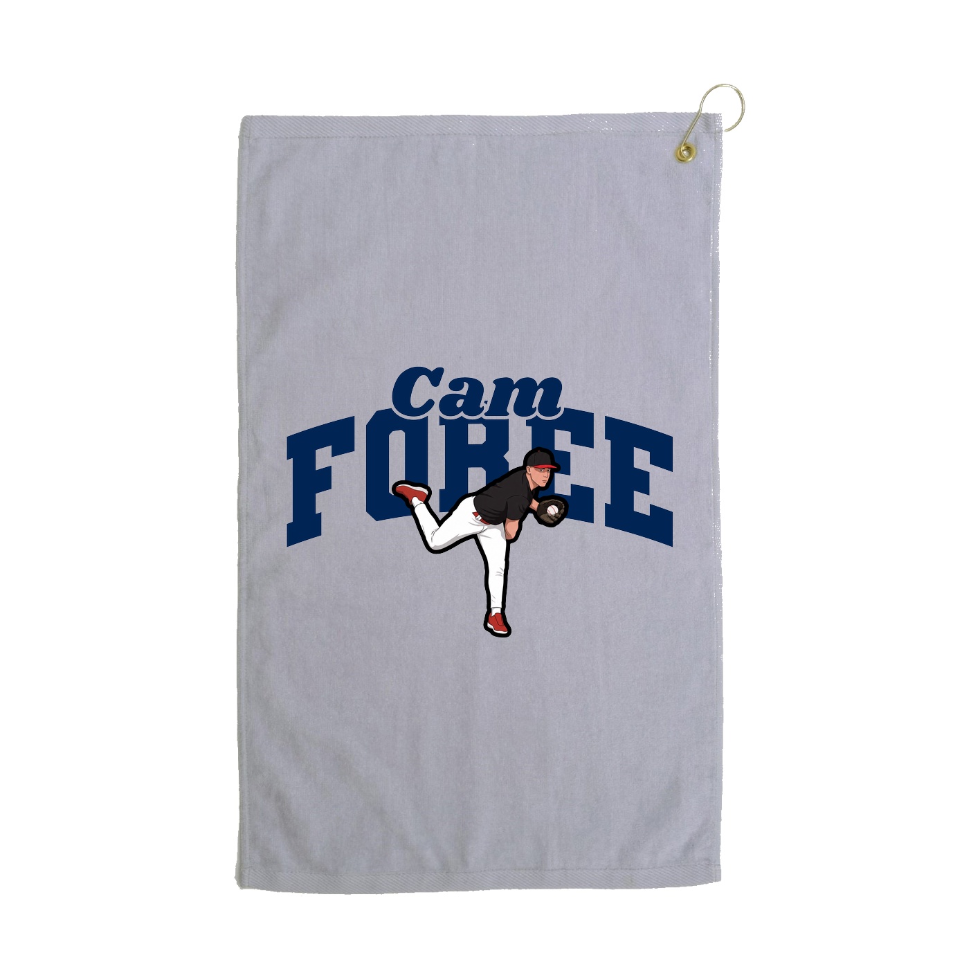 Golf Towel — Signature Arch in Grey