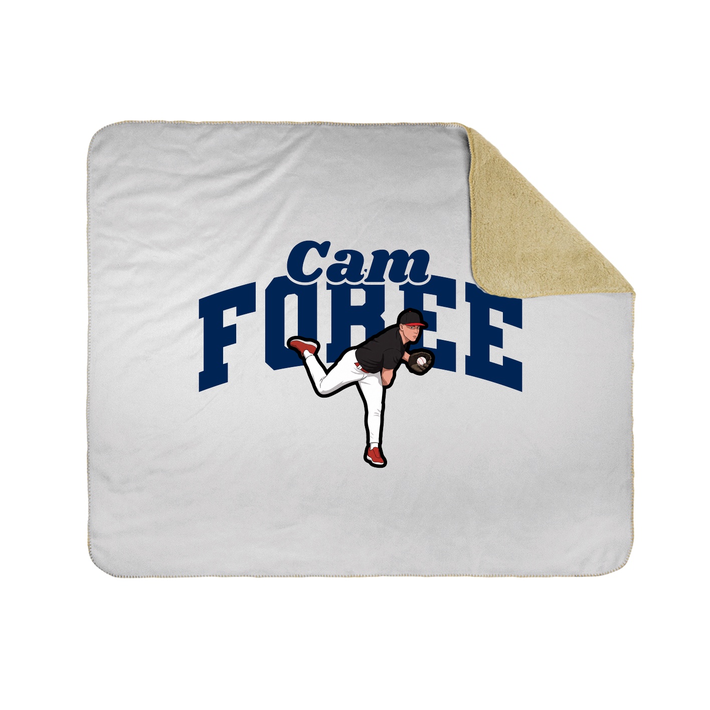 Throw Blanket — Signature Arch in White
