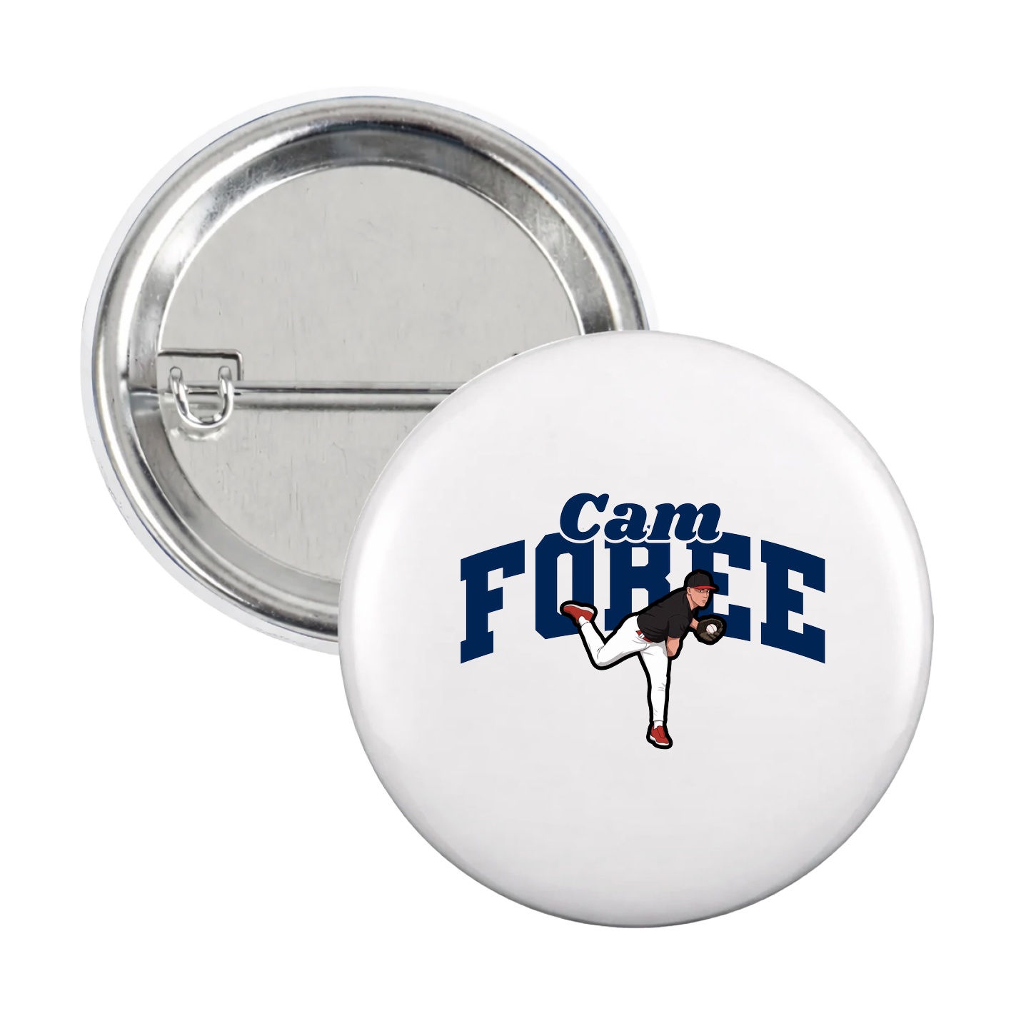 Game Day Button — Signature Arch in White