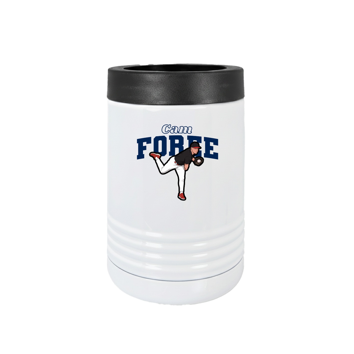 Beverage Holder — Name Arch in White