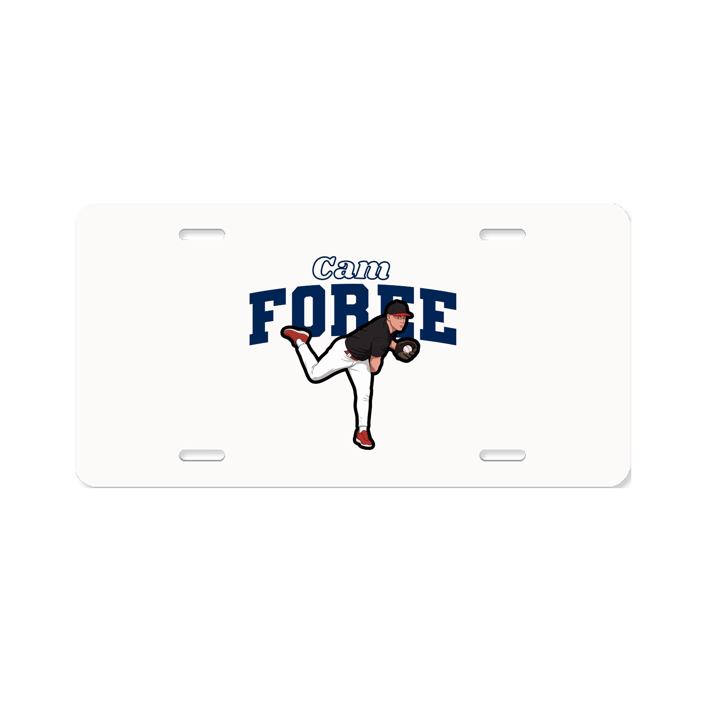 License Plate — Name Arch in Classic