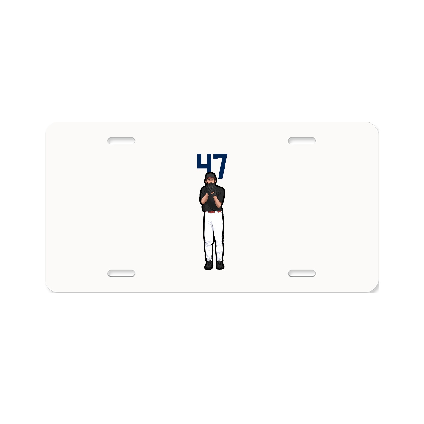 License Plate — Number Top in Classic