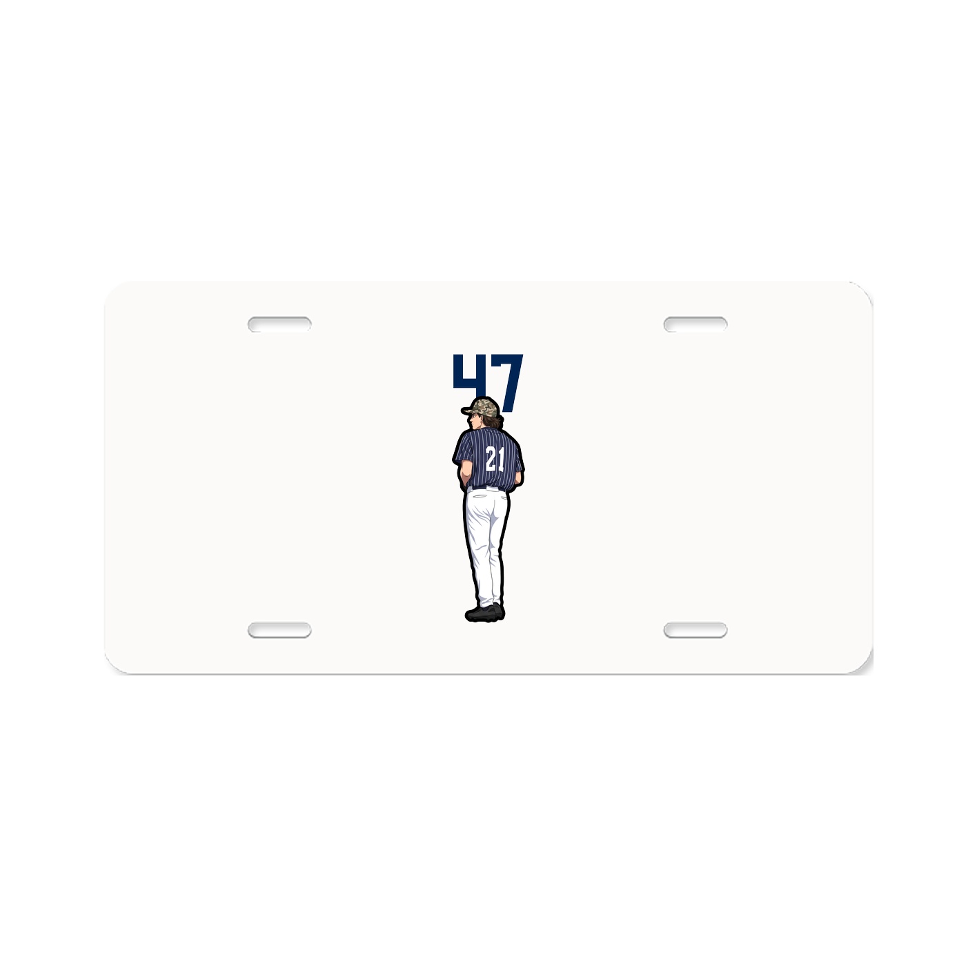 License Plate — Number Top in Classic
