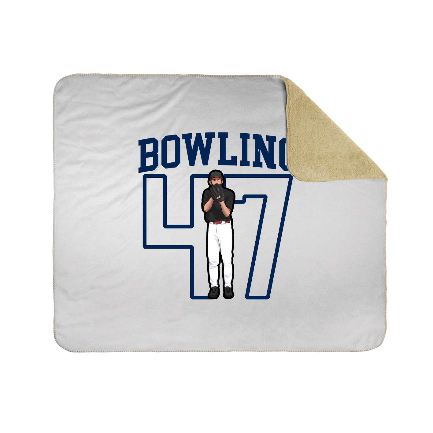 Throw Blanket — Shirsey in White