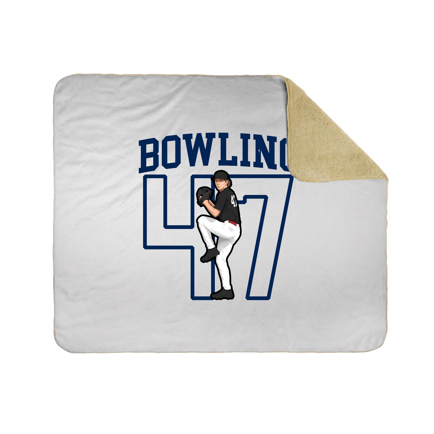Throw Blanket — Shirsey in White
