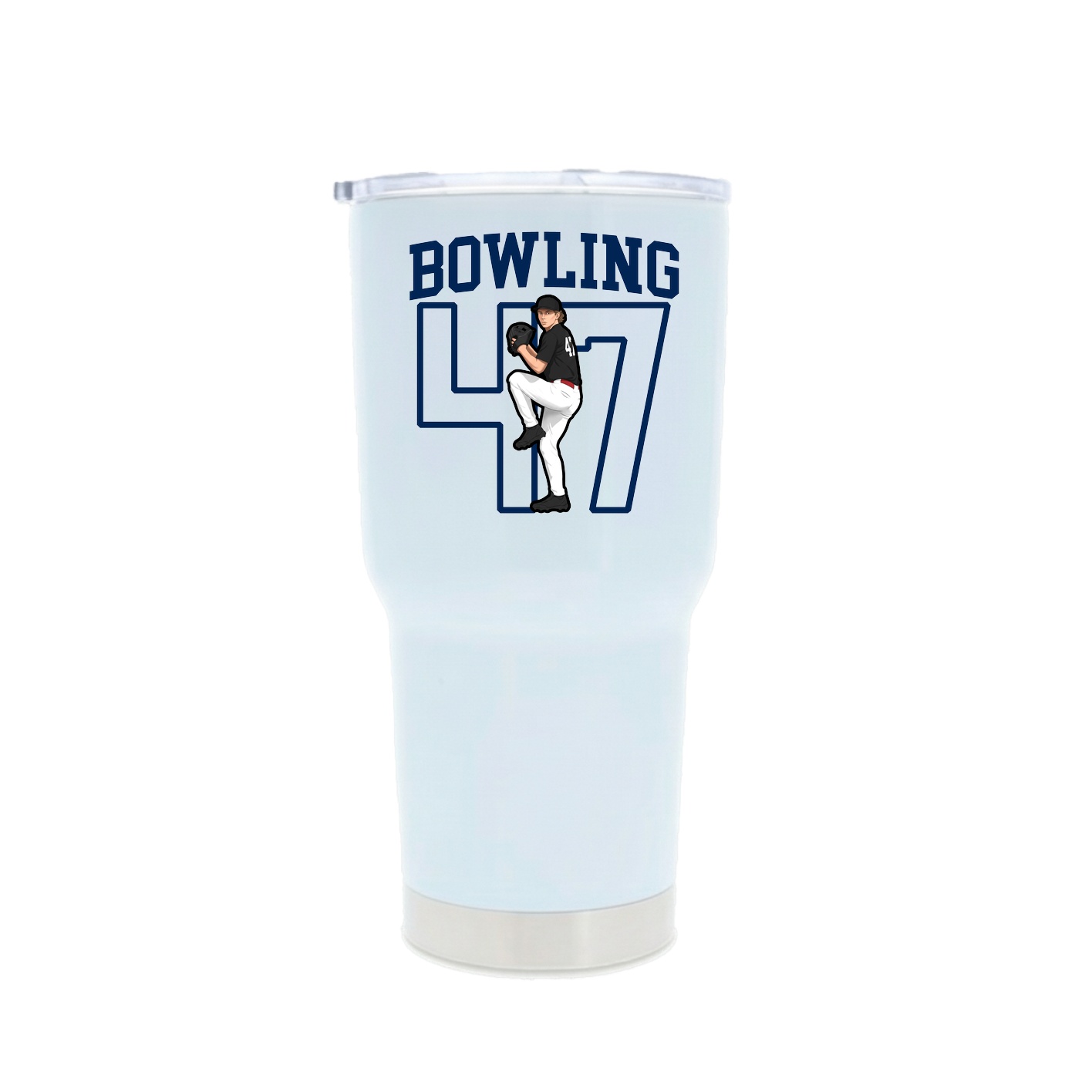 30oz Stainless Steel Tumbler — Shirsey in White