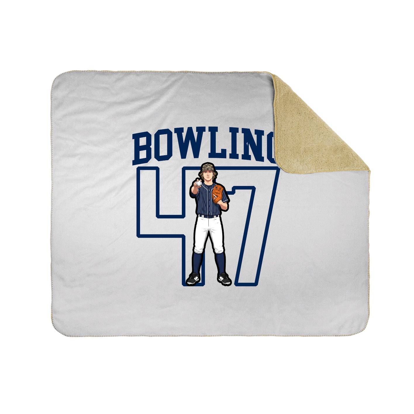 Throw Blanket — Shirsey in White