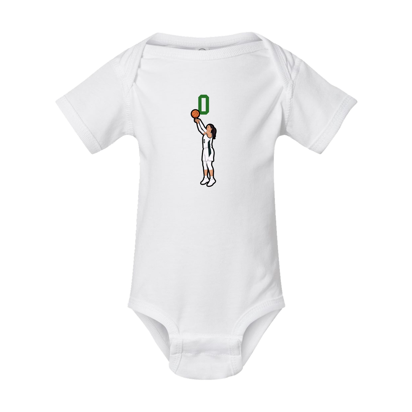 Baby Onesie — Number Top in White