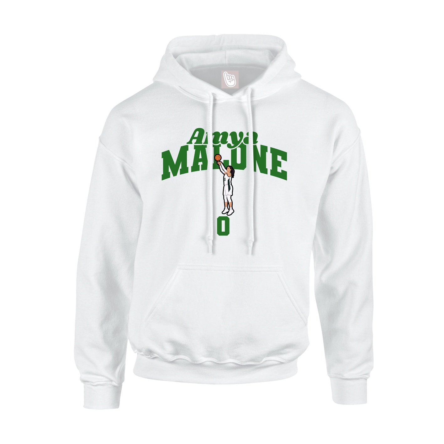 Hoodie — Signature Arch in White