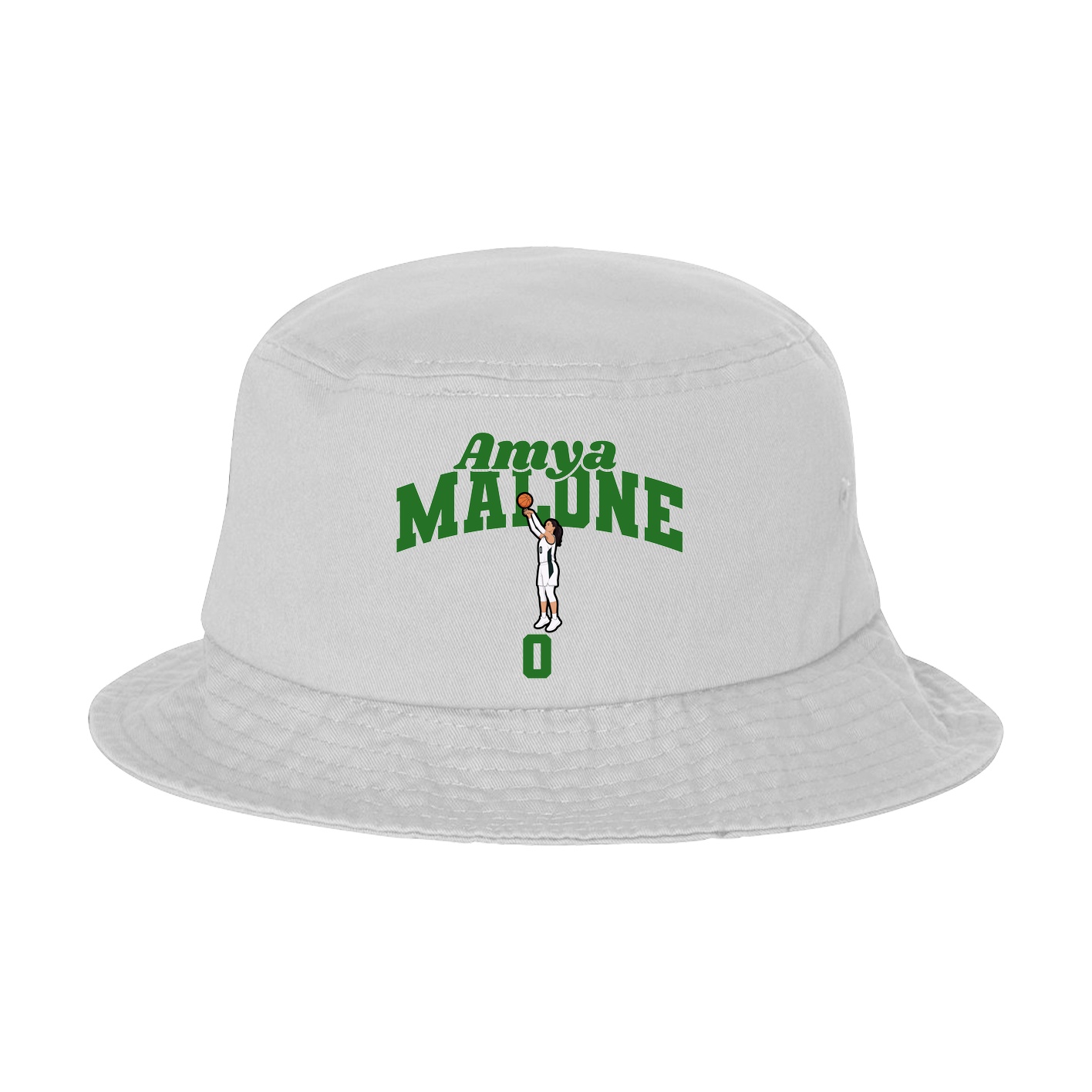 Bucket Cap — Signature Arch in White