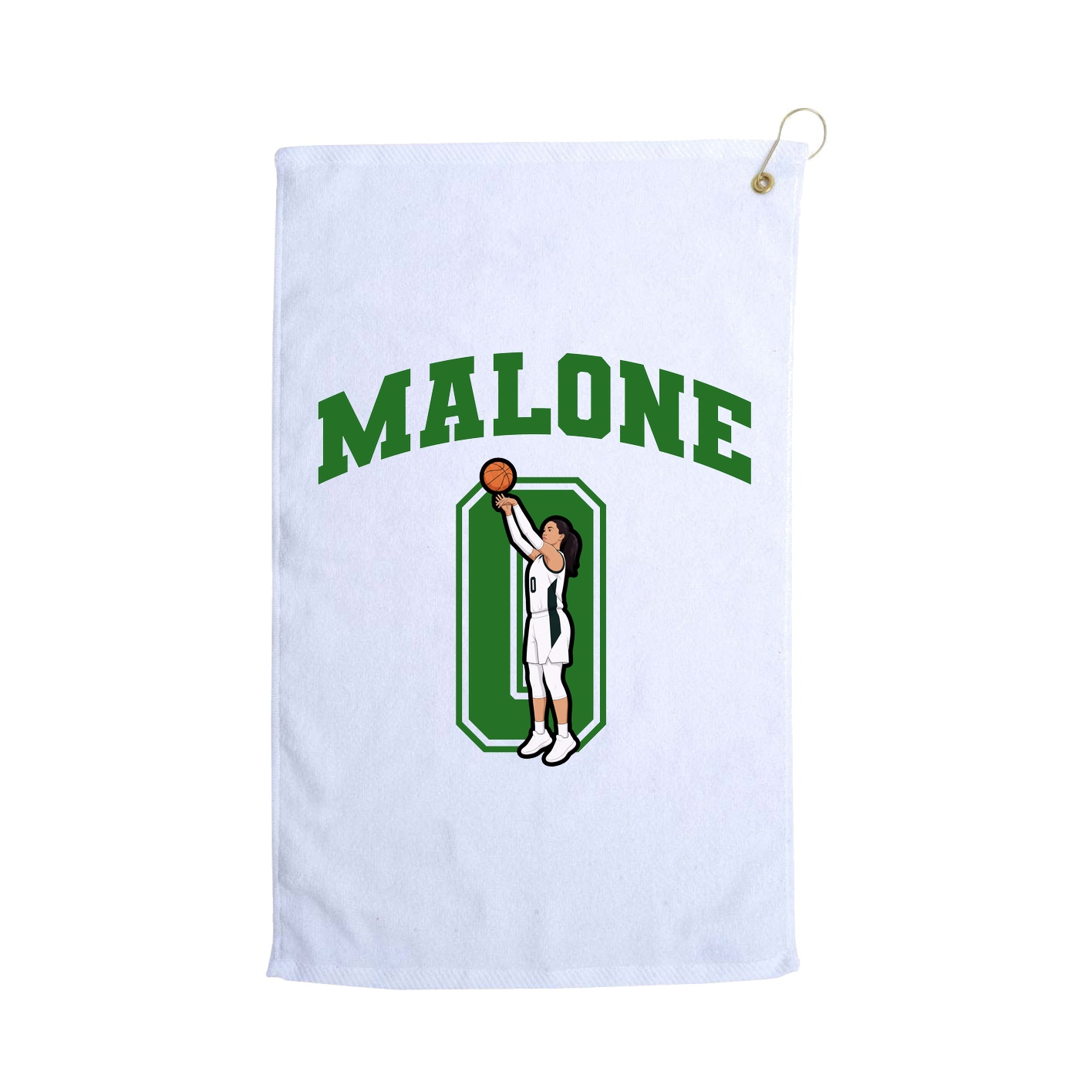 Golf Towel — Number in White