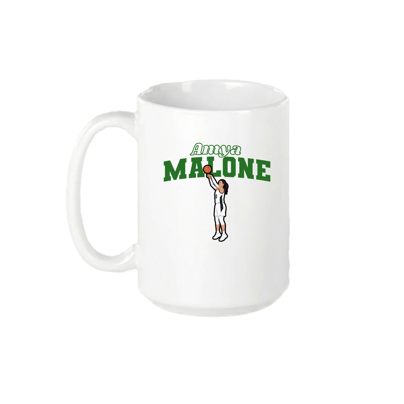 15oz Coffee Mug — Name Arch in White