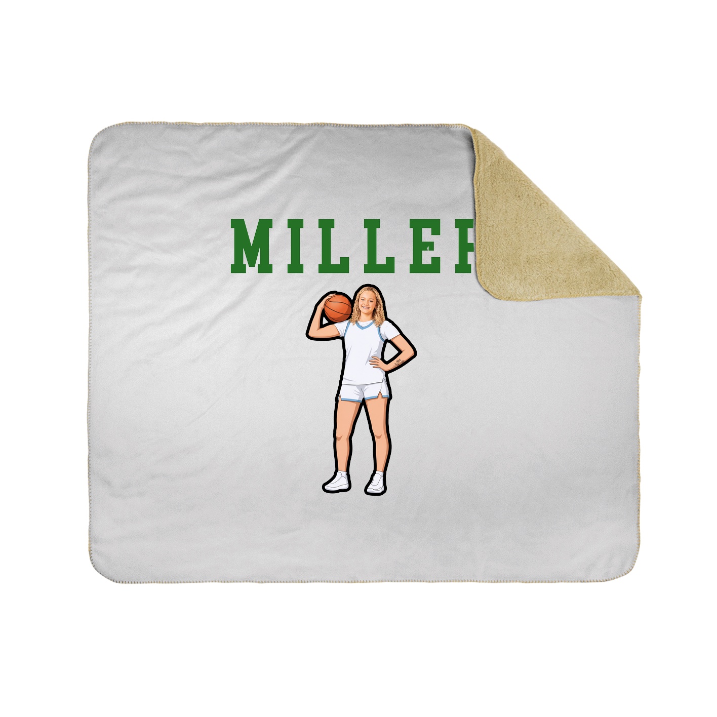 Throw Blanket — Shirsey in White