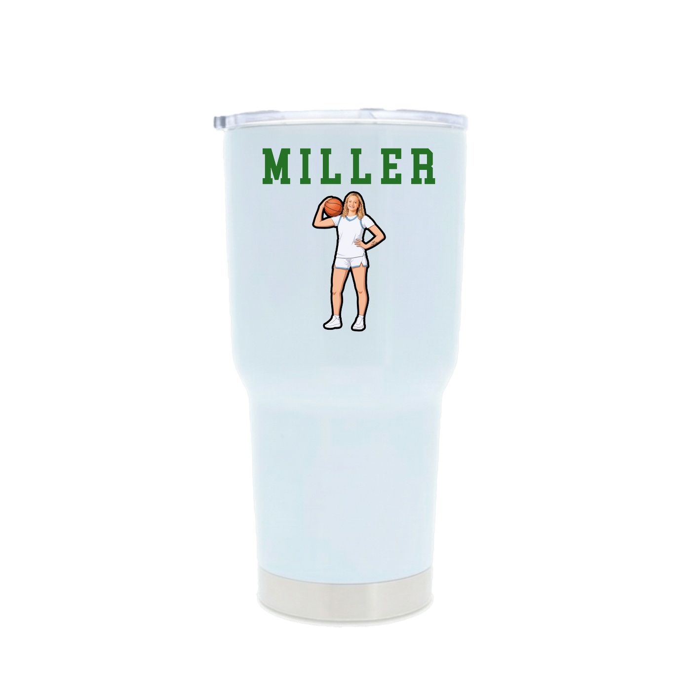 30oz Stainless Steel Tumbler — Shirsey in White