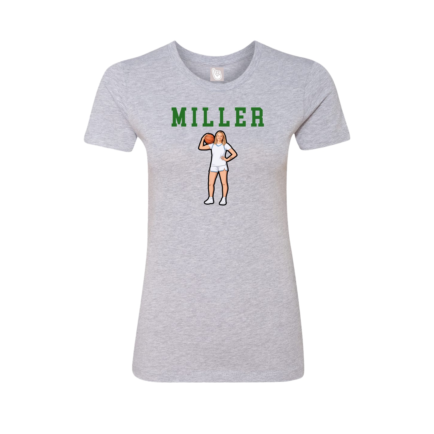 Fitted Women's Tee — Shirsey in Grey