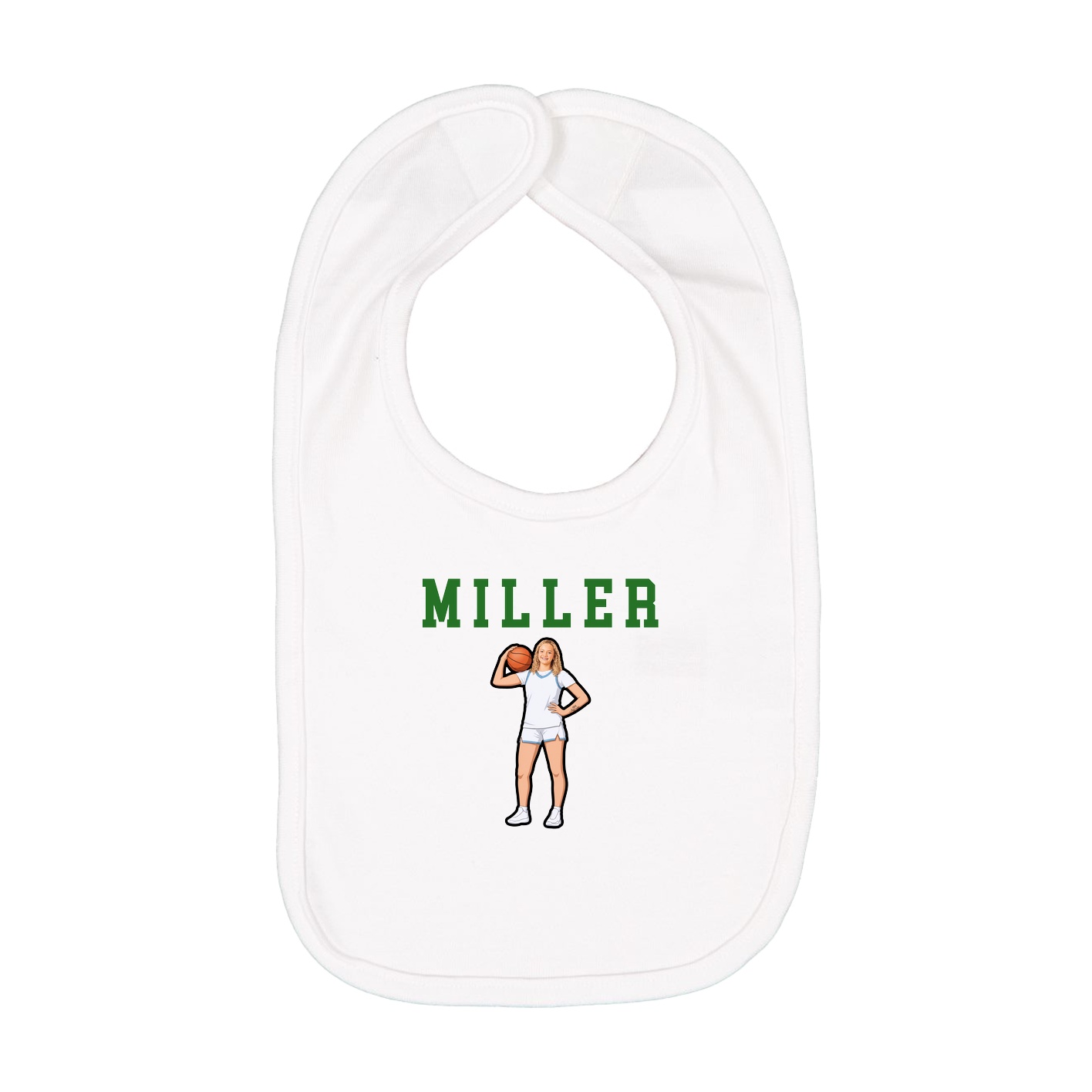 Infant Bib — Shirsey in White