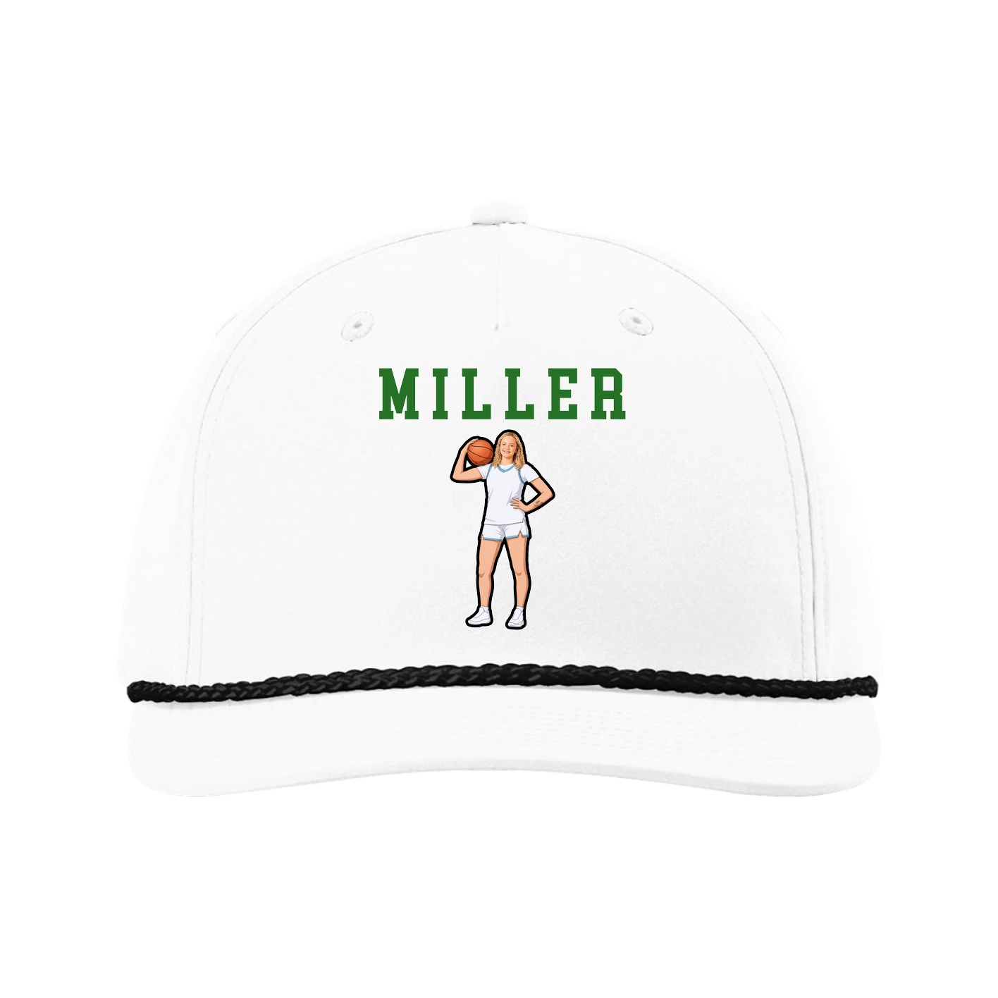 Five-Panel Classic Rope Cap — Shirsey in White