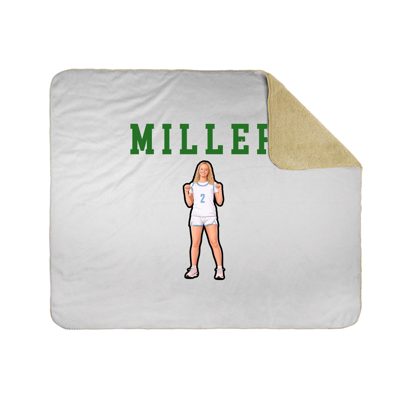 Throw Blanket — Shirsey in White