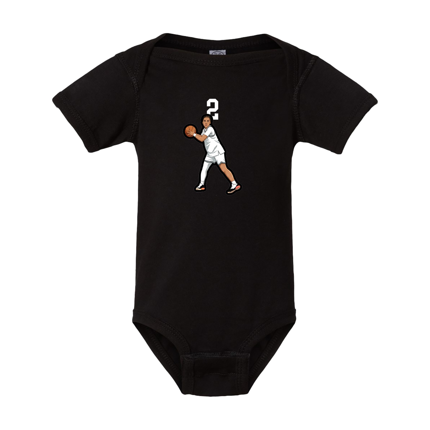 Baby Onesie — Number Top in Black