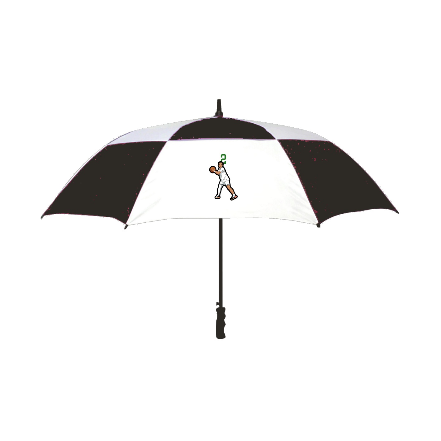 Golf Umbrella — Number Top in Black