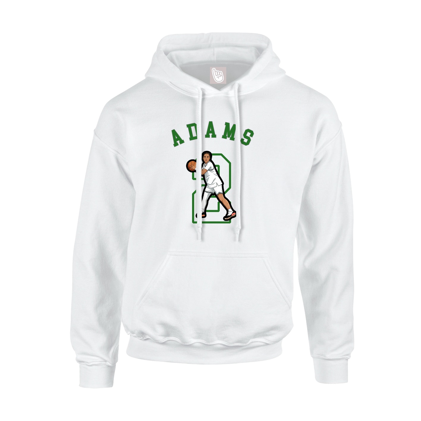 Hoodie — Shirsey Arch in White