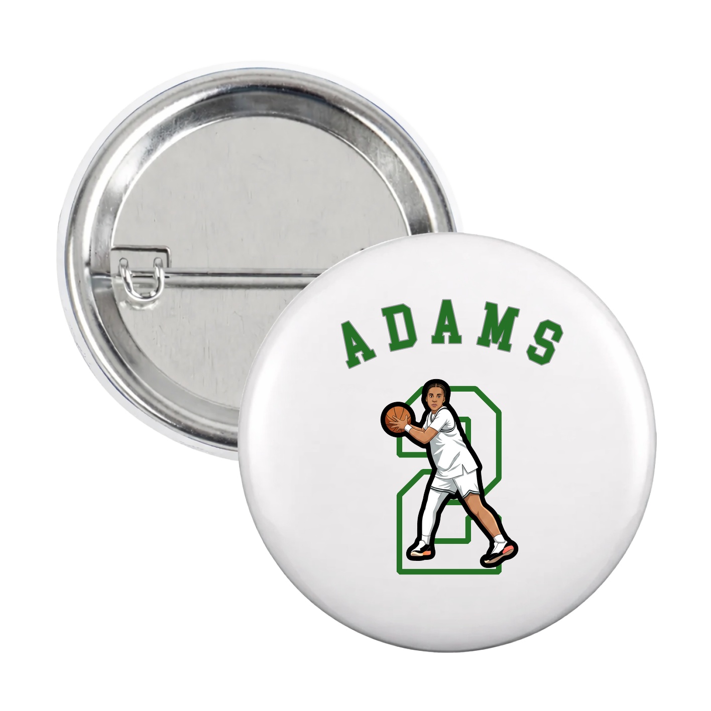 Game Day Button — Shirsey Arch in White