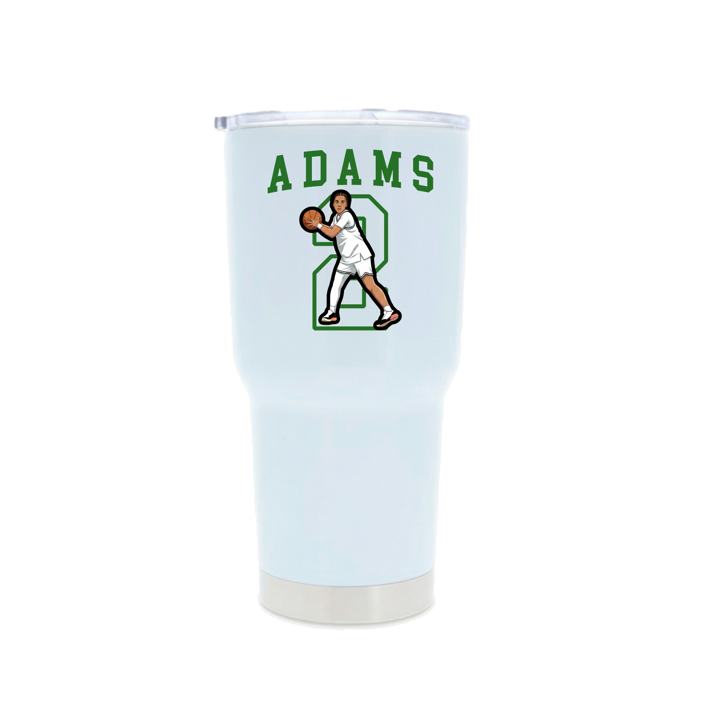 30oz Stainless Steel Tumbler — Shirsey in White