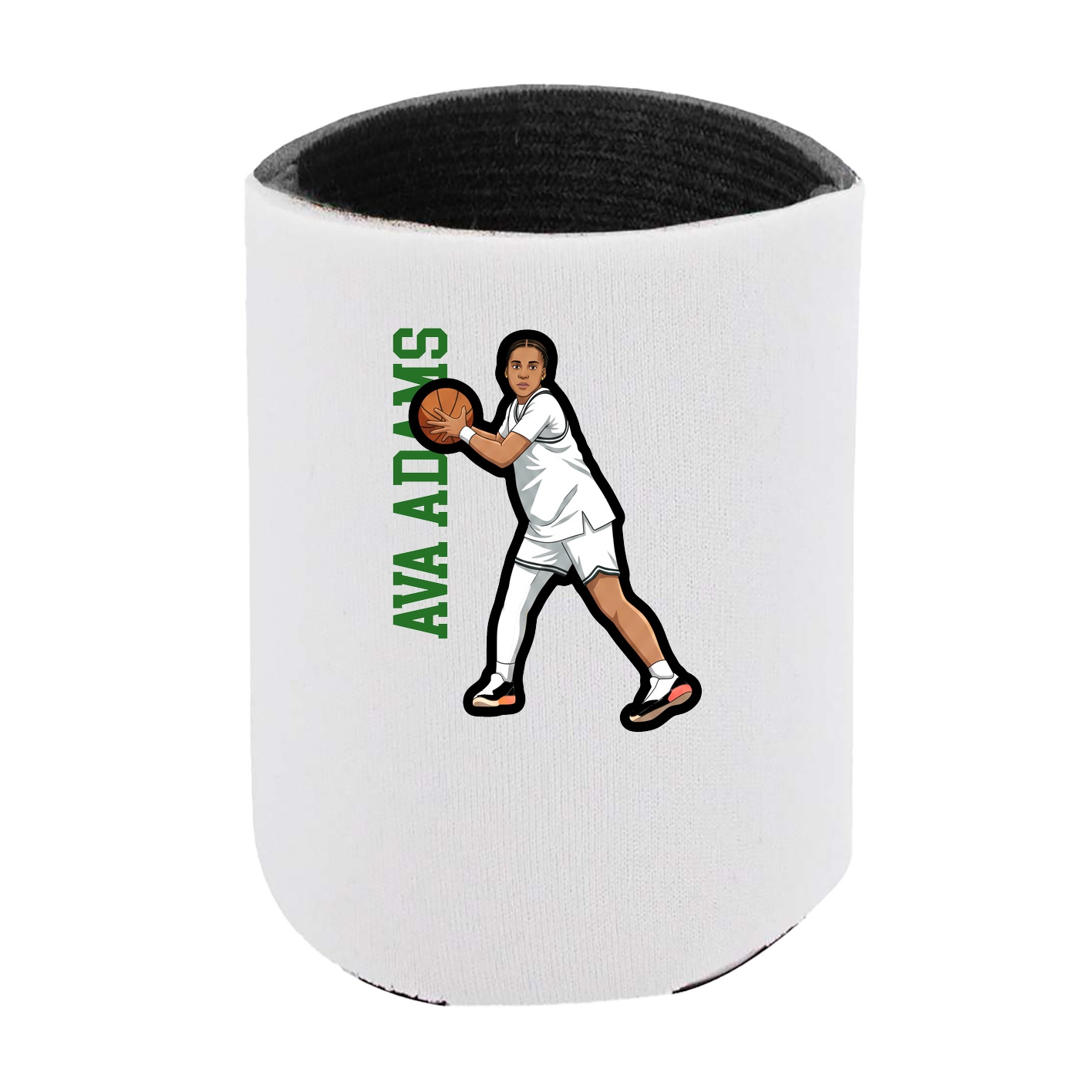 Can Holder — Name Vertical in White