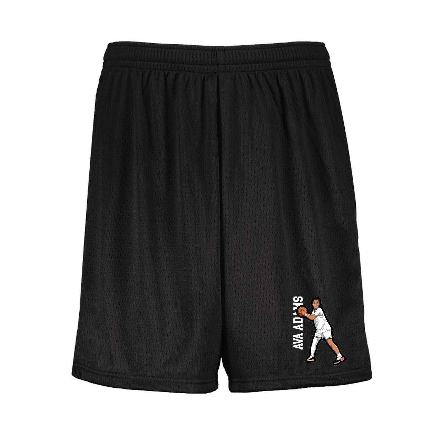 Shorts — Name Vertical in Black