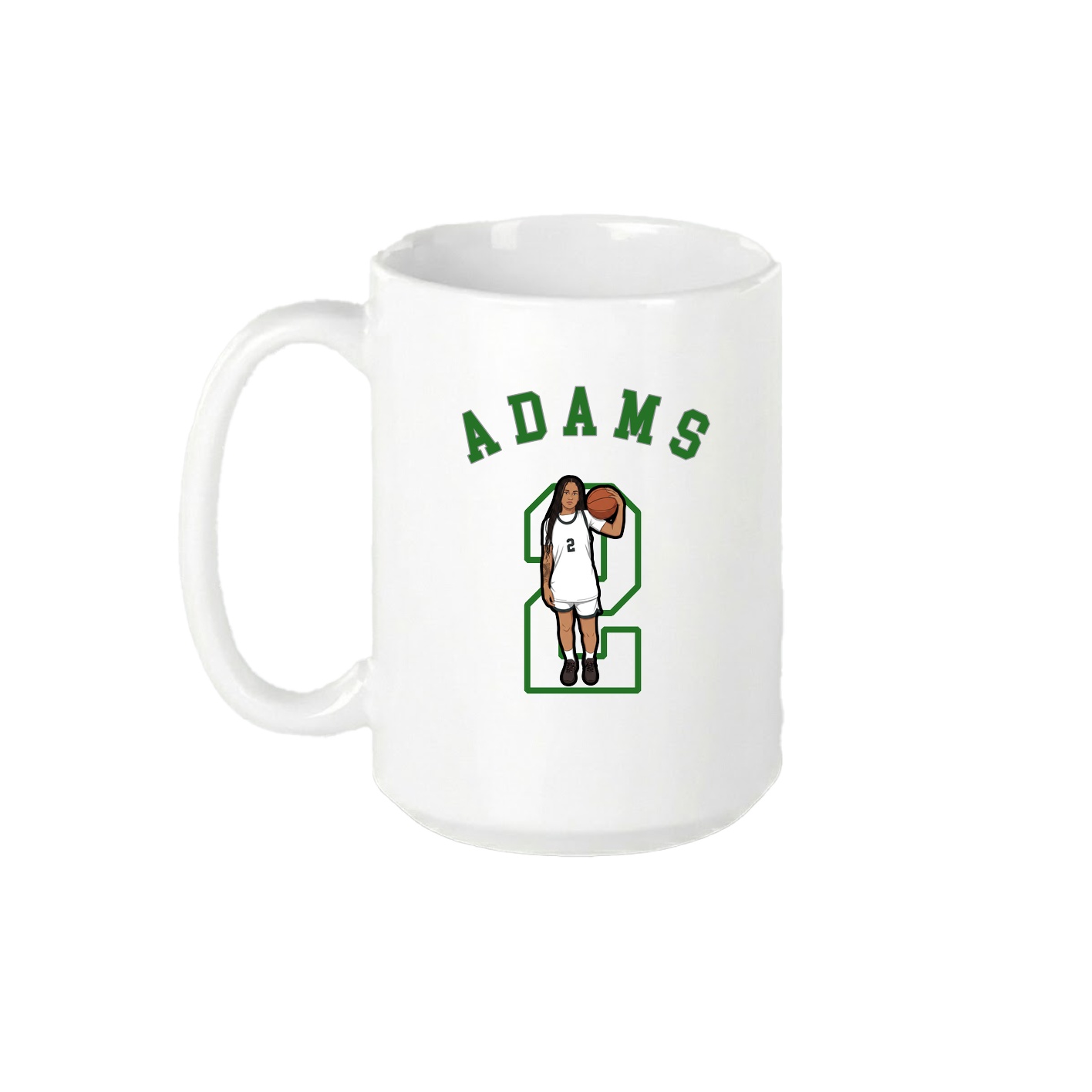 15oz Coffee Mug — Shirsey Arch in White